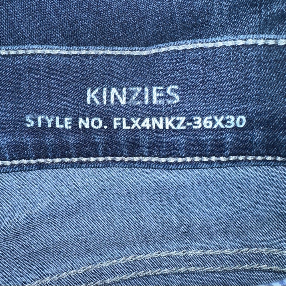 Mugsy Jeans Men's 36x30 Blue Kinzies Cotton Blend Straight Leg Distressed Denim - Picture 8 of 13